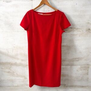 PENDLETON RED SHEATH DRESS SIZE 12 MADE IN USA